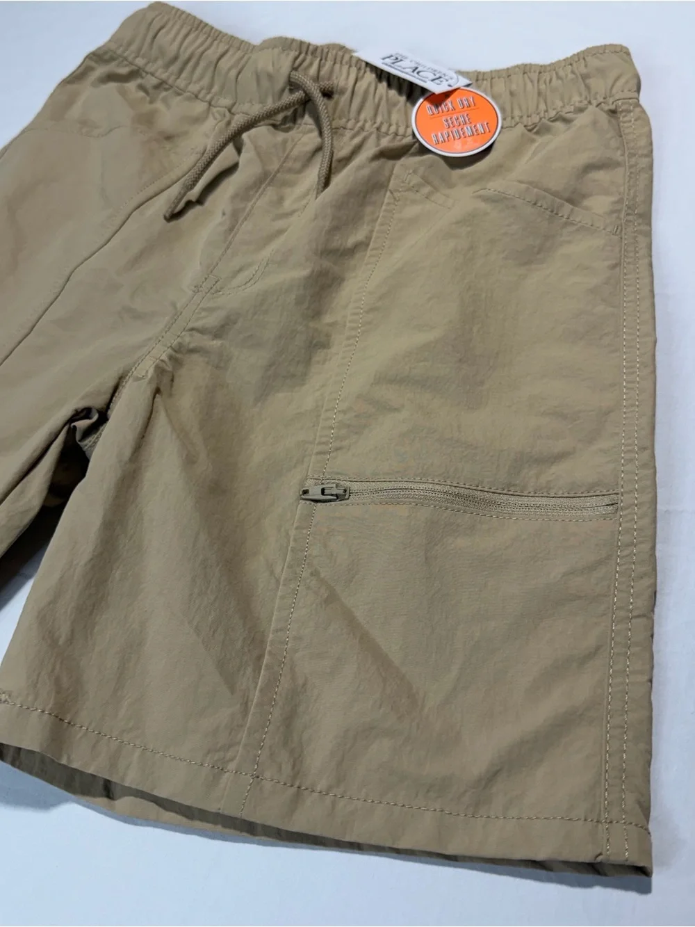 The Children's Place Khaki Athletic Drawstring Shorts